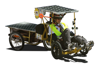 Contactez-nous en cliquant sur le Tricycle...